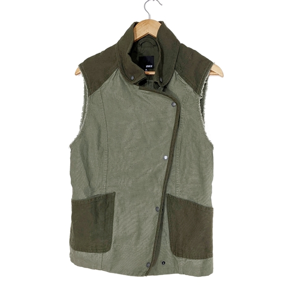 Aritzia Wilfred Vest Khaki - Picture 3 of 5